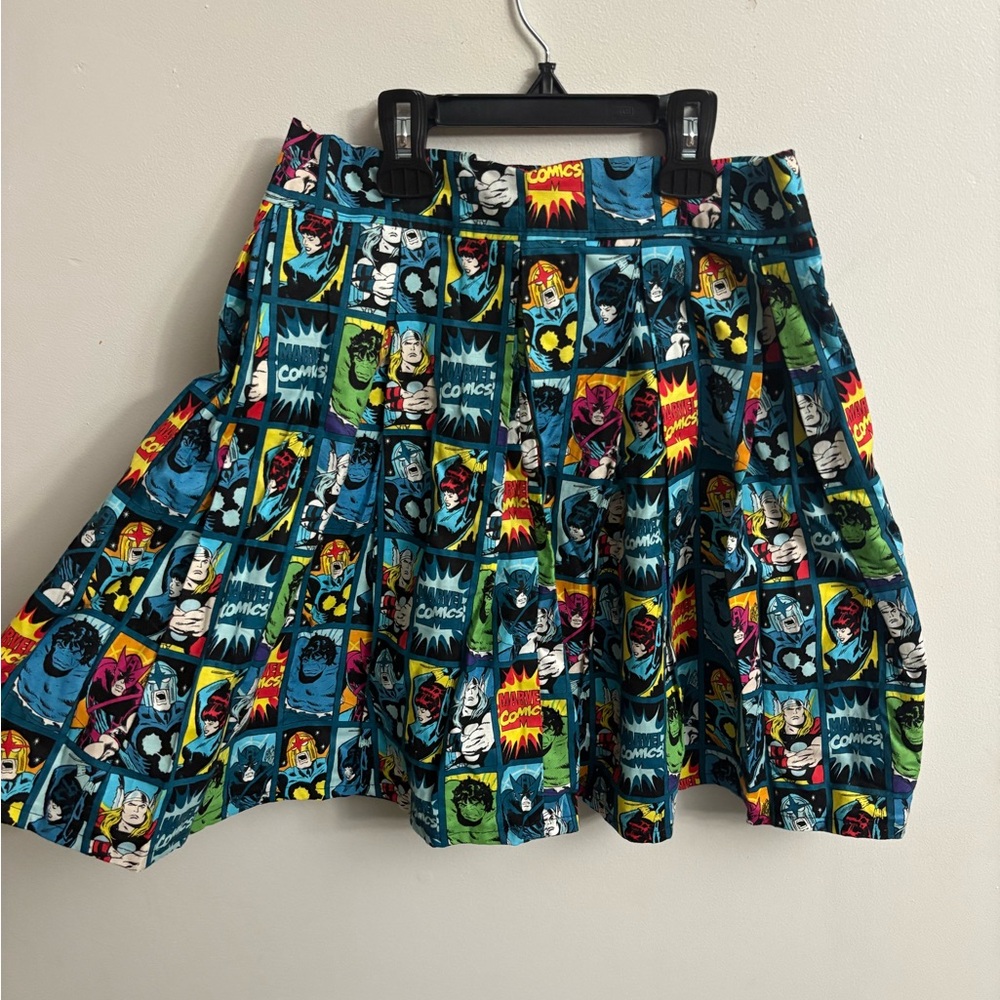 Handmade Colorful Comic Print Women's Skirt size small - Picture 2 of 7